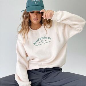 Princess Polly Sportif & Relax Co. Crewneck